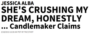 Illustration for article titled Pro Tip for Candlemakers: Don't Fuck With Jessica Alba